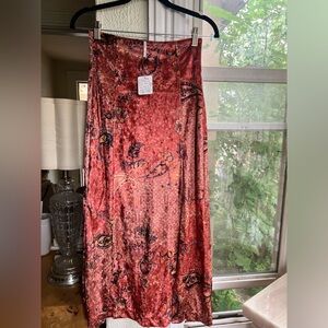 Free People Romano Midi Skirt